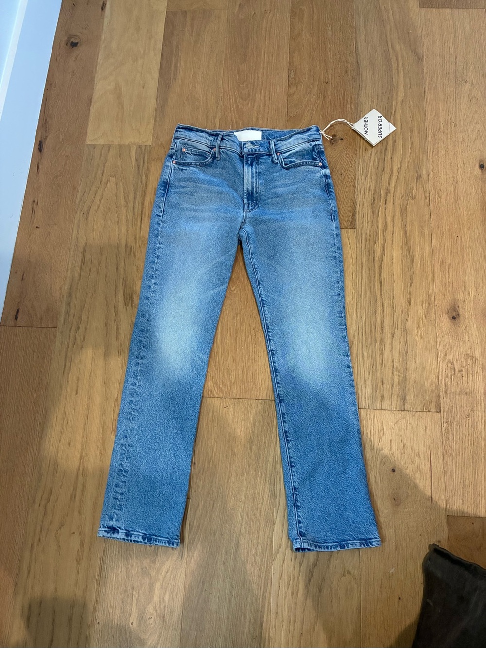MOTHER Women's Straight Leg Jeans in Light Blue